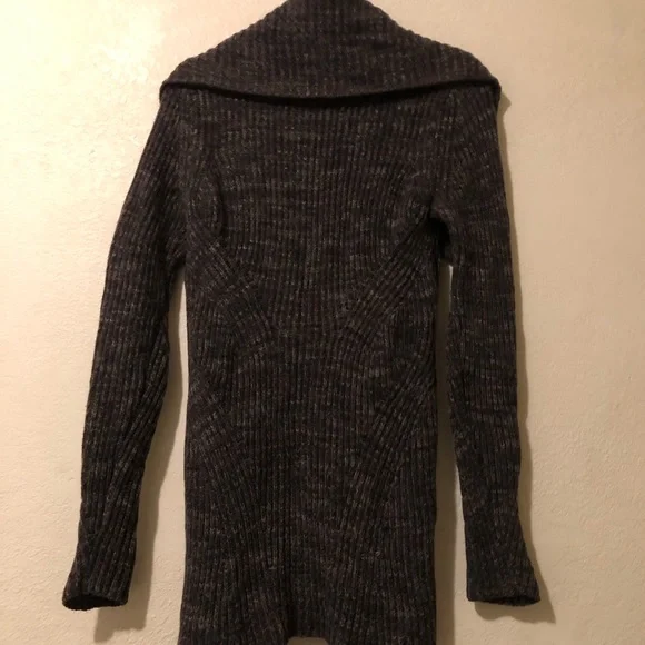 Amicale 100%Cashmere women sweater cardigan brown size S long sleeve